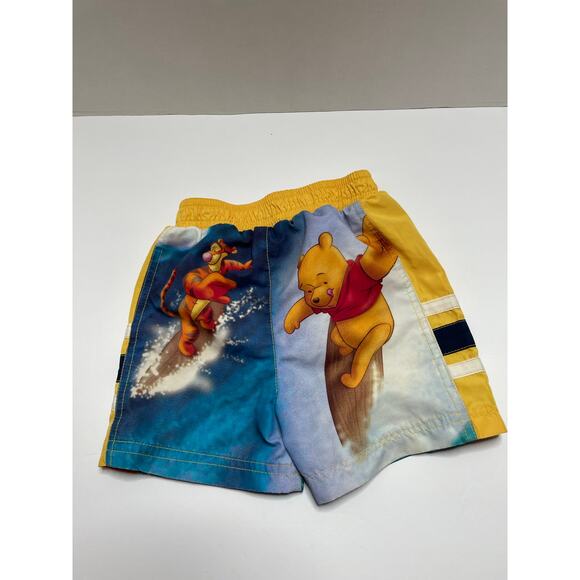 Disney Winnie the Pooh Swim Trunks Boys Size 12 Months Surfing Tigger Waves - Picture 2 of 4